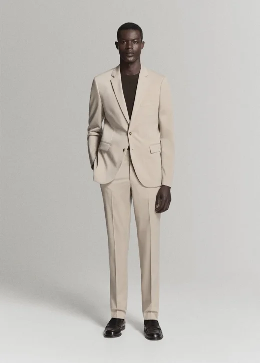 MANGO Áo Blazer Nam Paris