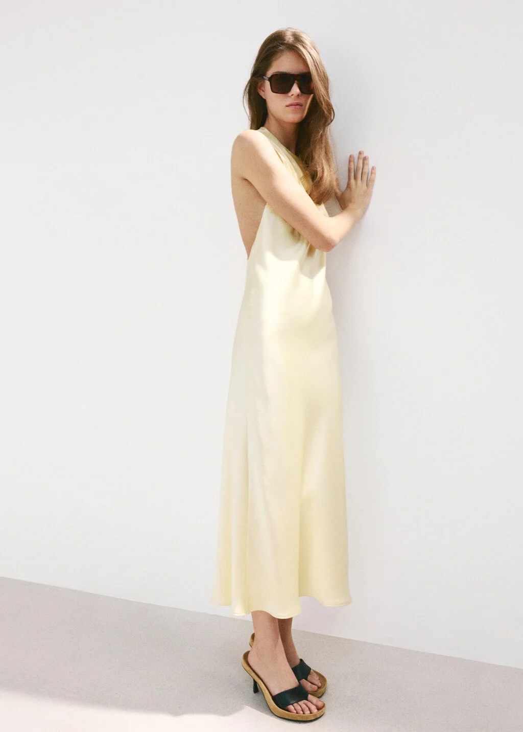 MANGO Đầm Nữ Champagn