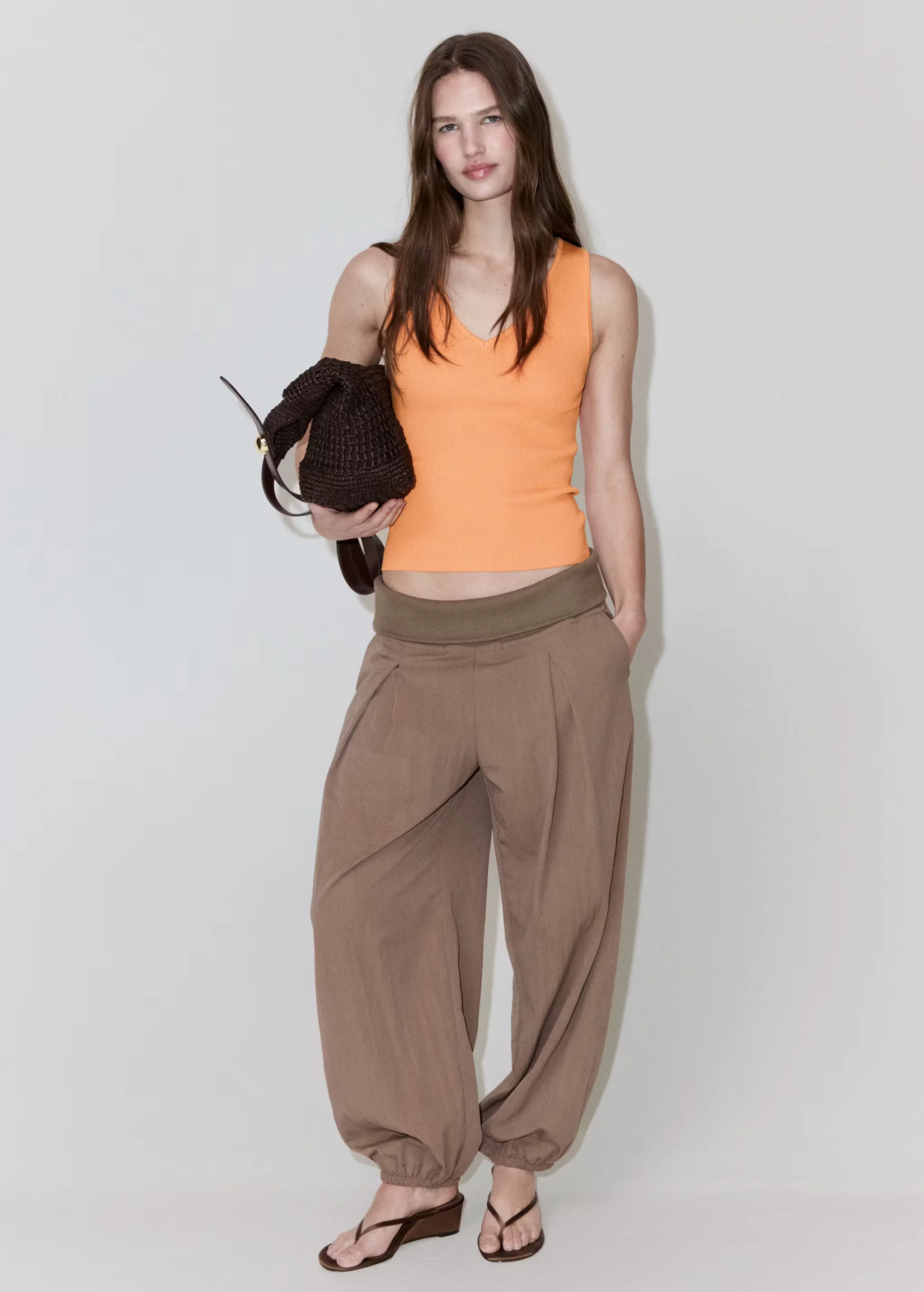MANGO Áo Kiểu Nữ Beixamel