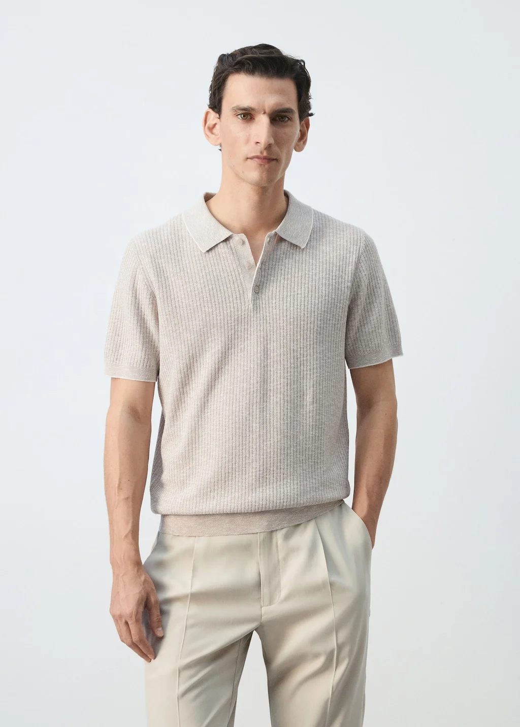 MANGO Áo Polo Nam Flew