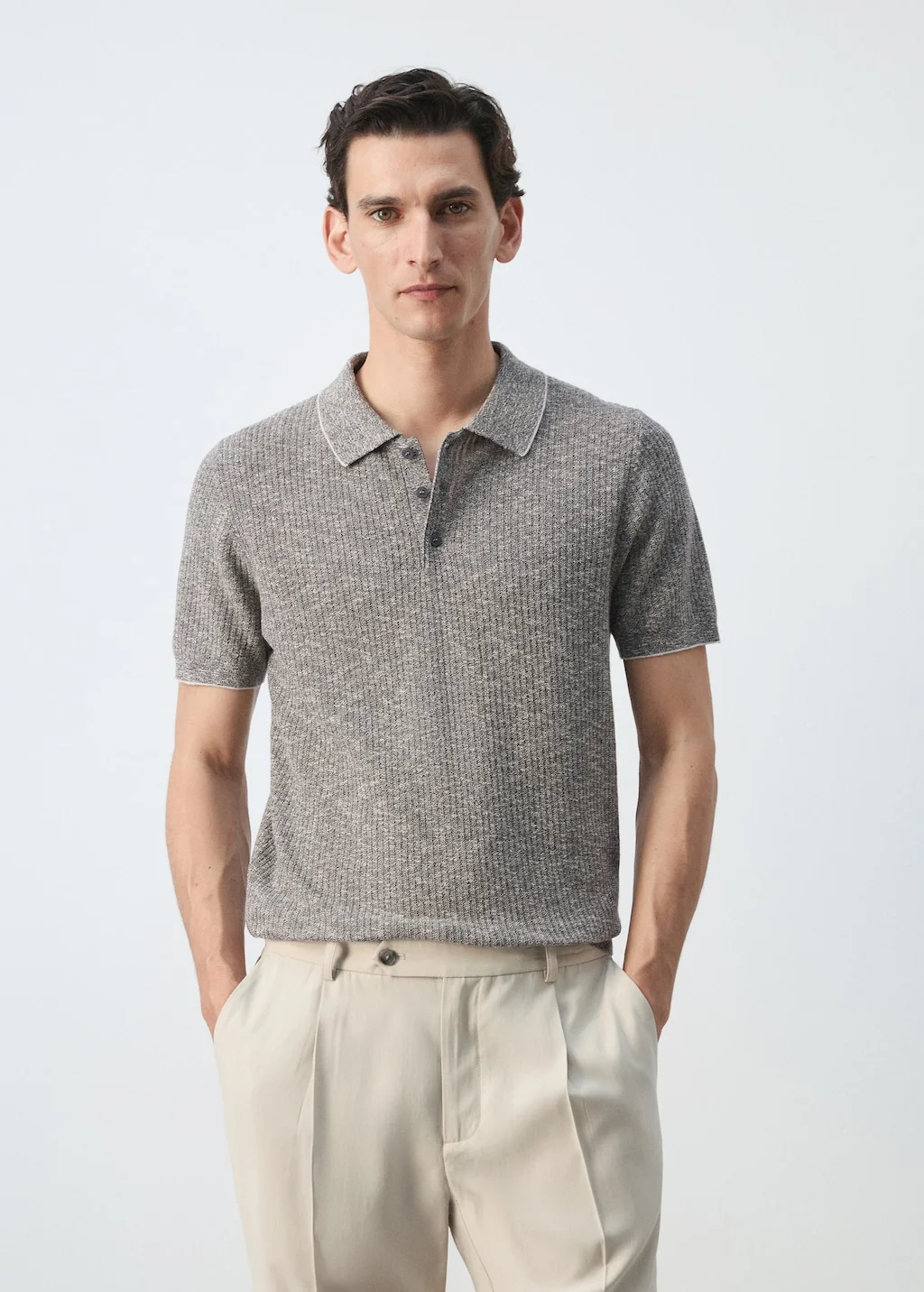 MANGO Áo Polo Nam Flew