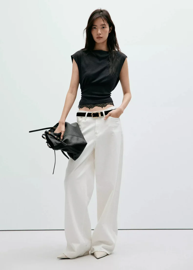 MANGO Áo Thun Nữ Lacy