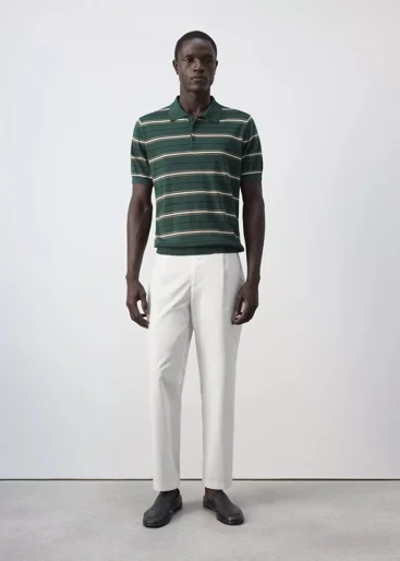 MANGO Áo Polo Nam Pop