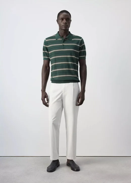 MANGO Áo Polo Nam Pop