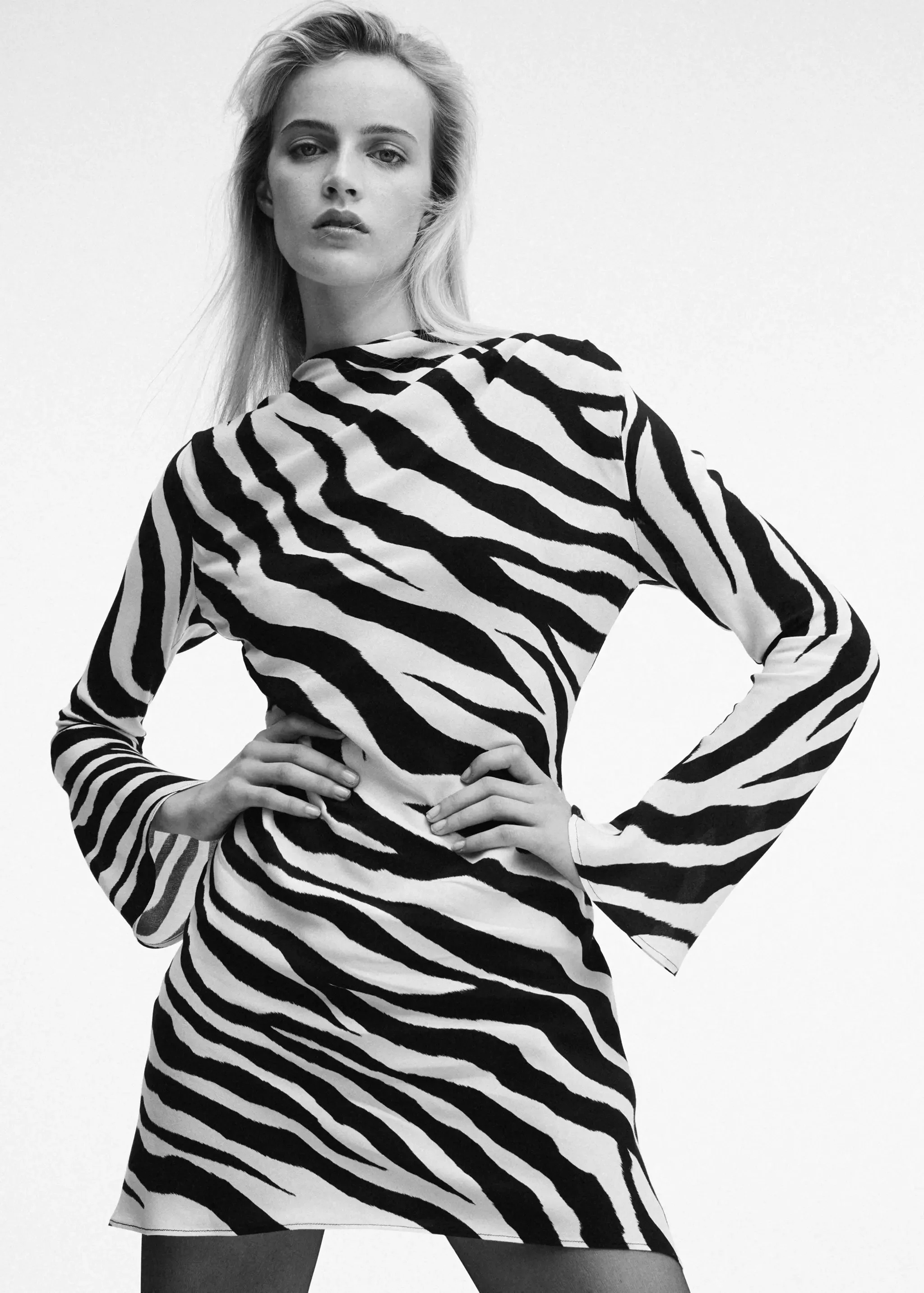 MANGO Đầm Nữ Zebra