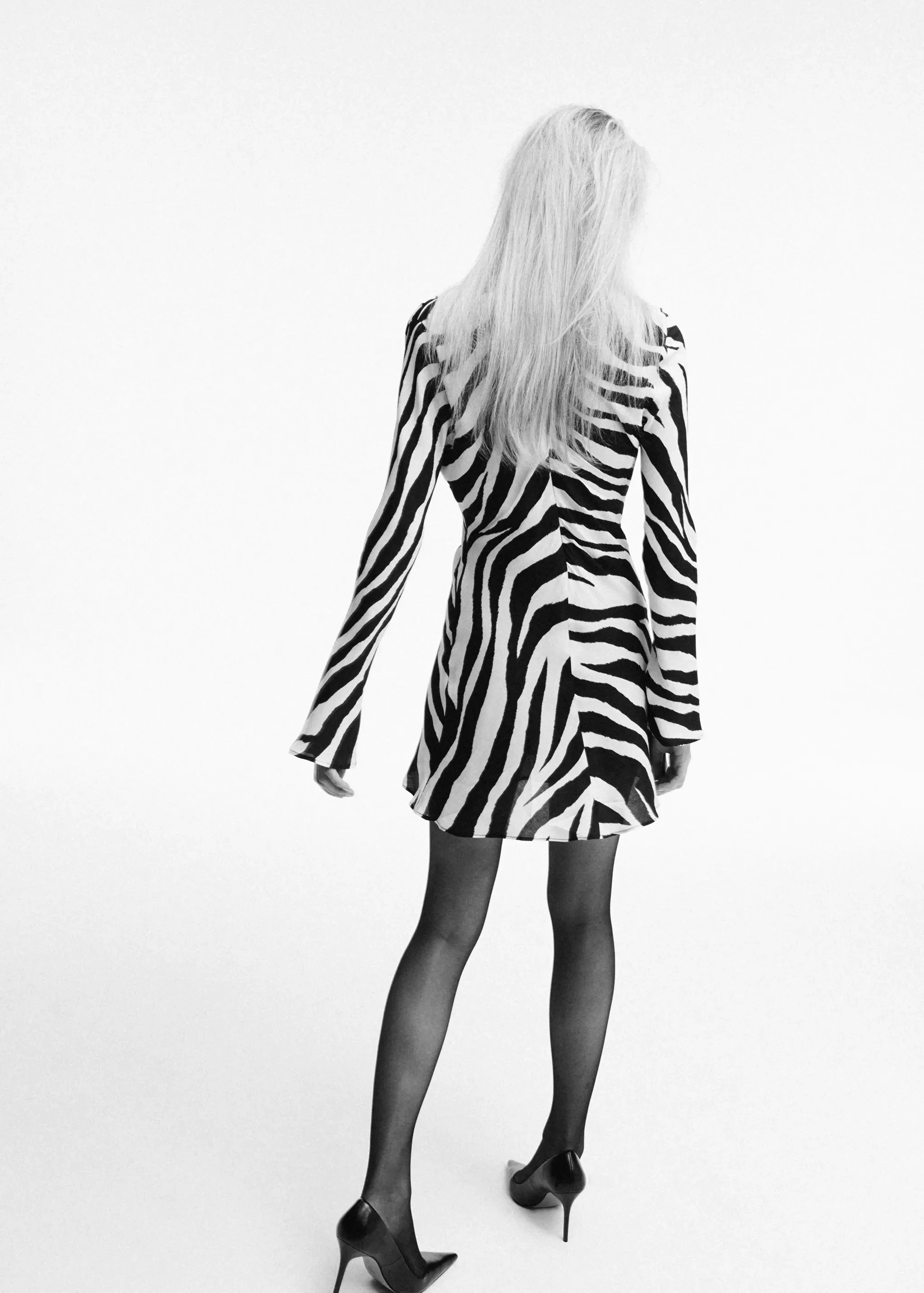 MANGO Đầm Nữ Zebra