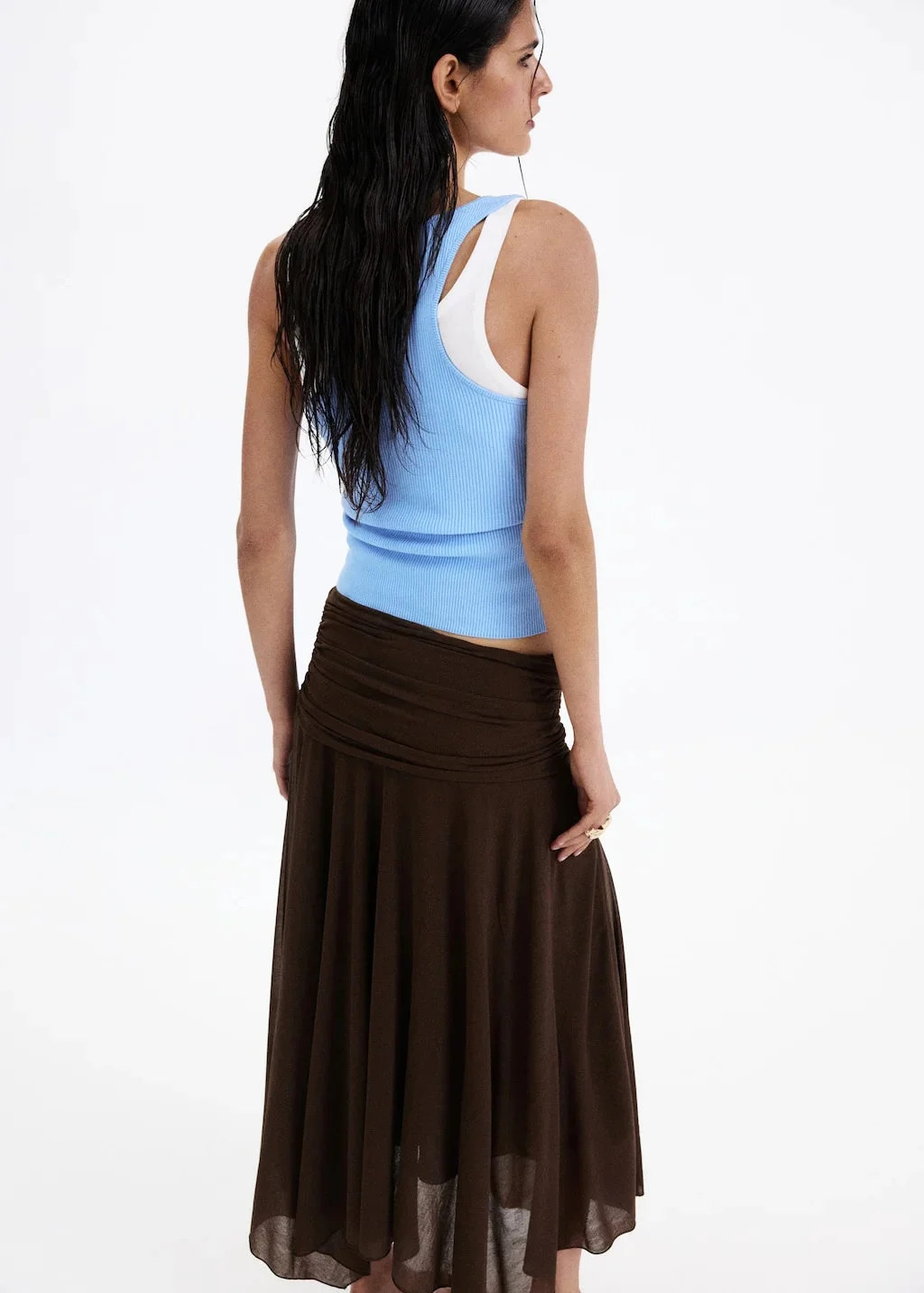 MANGO Áo Kiểu Cộc Tay Nữ Laura
