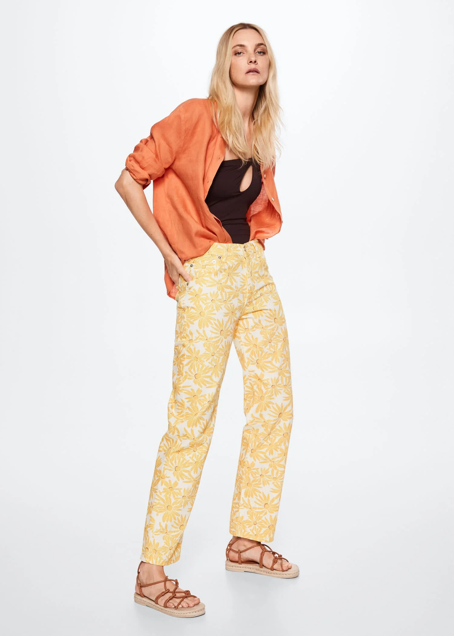 MANGO Quần Jeans Nữ Tahiti