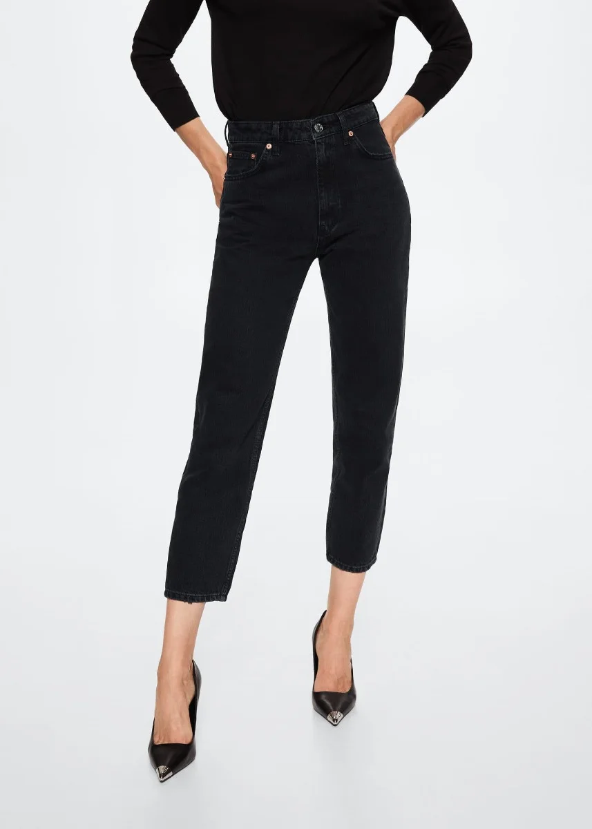 MANGO Quần Jeans Nữ Mom2000