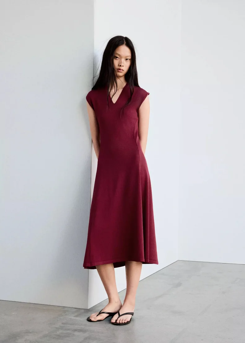 MANGO Đầm Nữ Canelons