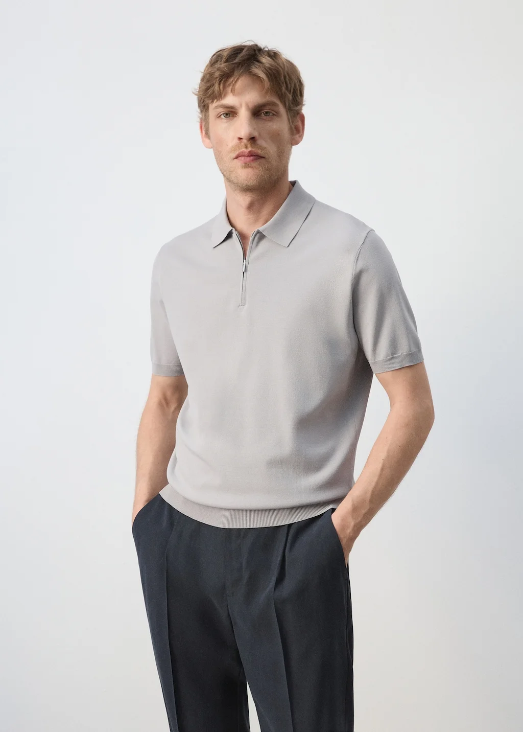 MANGO Áo Polo Nam Bril