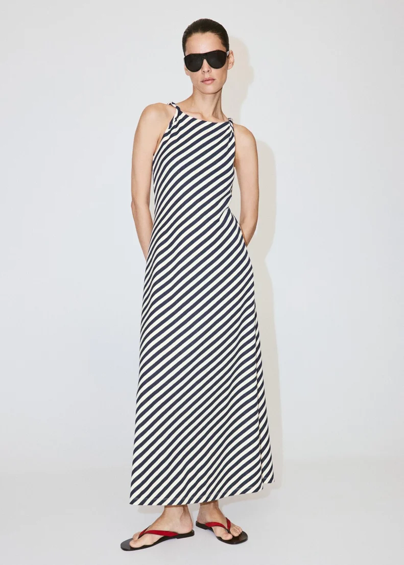 MANGO Đầm Nữ Striped