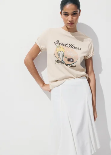MANGO Áo Thun Nữ Ilustra2