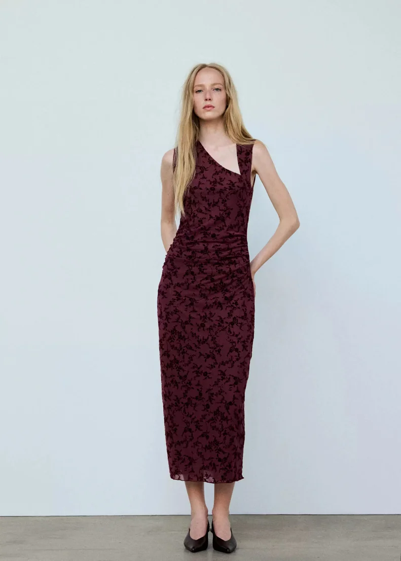MANGO Đầm Nữ Rpvelour
