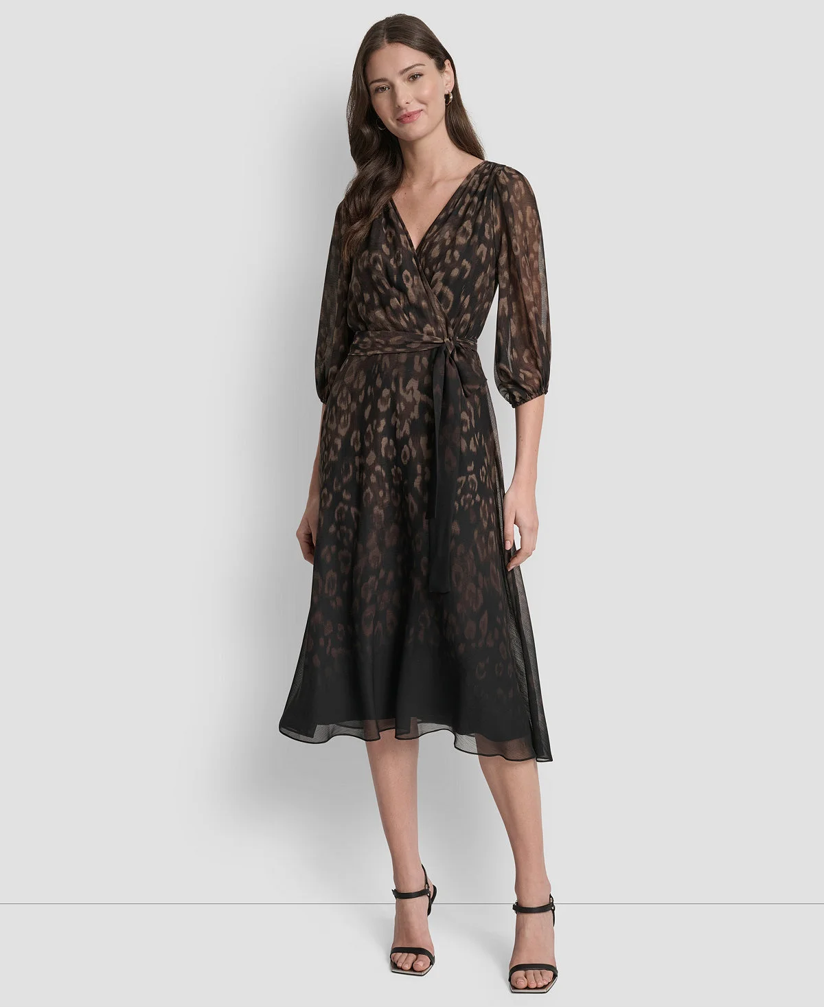 DKNY Đầm Nữ Balloon Slv Vnck A Line Skirt