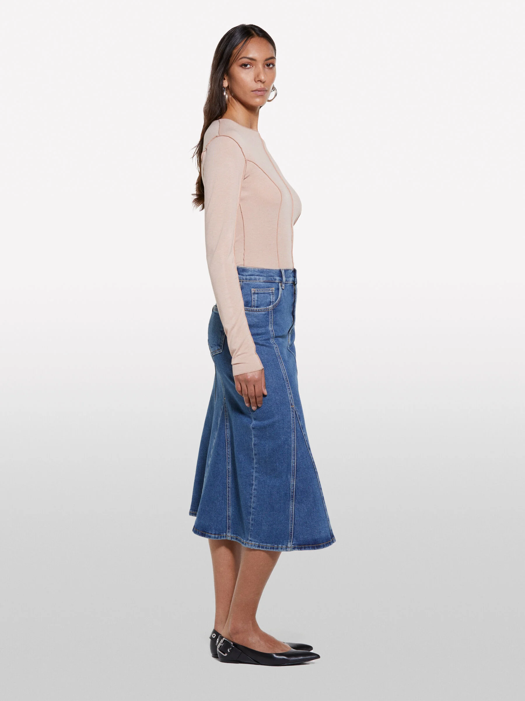 SISLEY Áo Thun Dài Tay Nữ Women T-Shirt