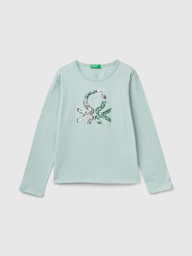 UNITED COLORS OF BENETTON Áo Thun Dài Tay Bé Gái Junior Girl T-Shirt