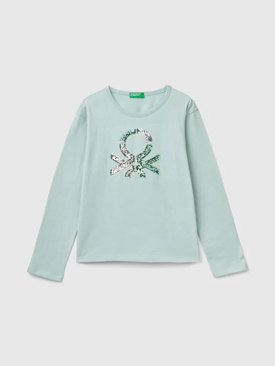 UNITED COLORS OF BENETTON Áo Thun Dài Tay Bé Gái Junior Girl T-Shirt
