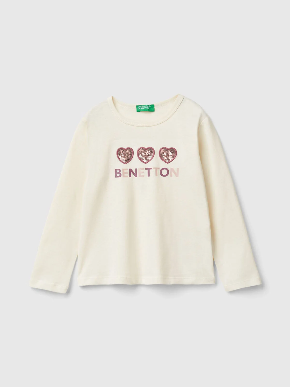 UNITED COLORS OF BENETTON Áo Thun Dài Tay Bé Gái Kid Girl T-Shirt