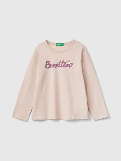 UNITED COLORS OF BENETTON Áo Thun Dài Tay Bé Gái Kid Girl T-Shirt