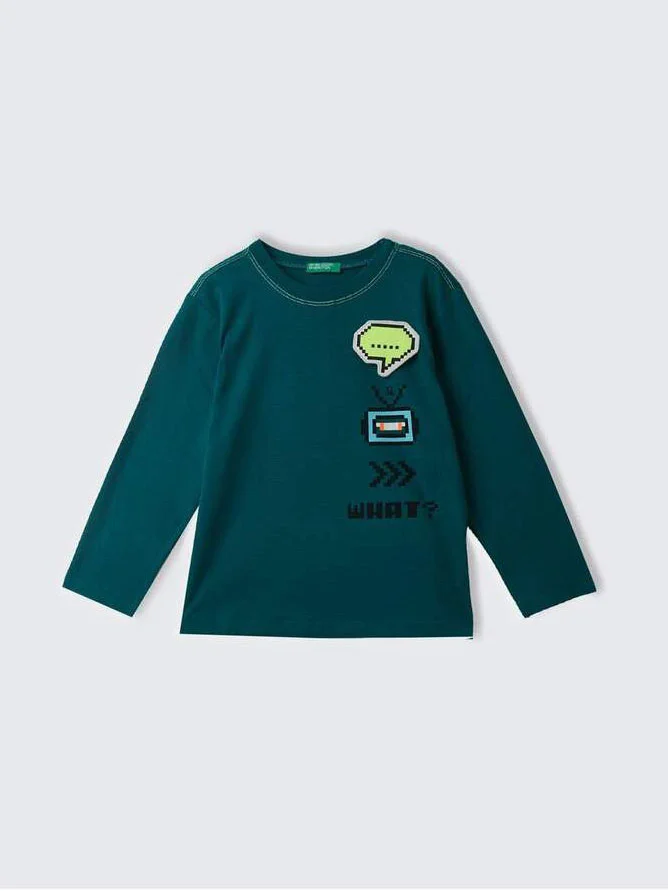 UNITED COLORS OF BENETTON Áo Thun Dài Tay Bé Trai Kid Boy T-Shirt