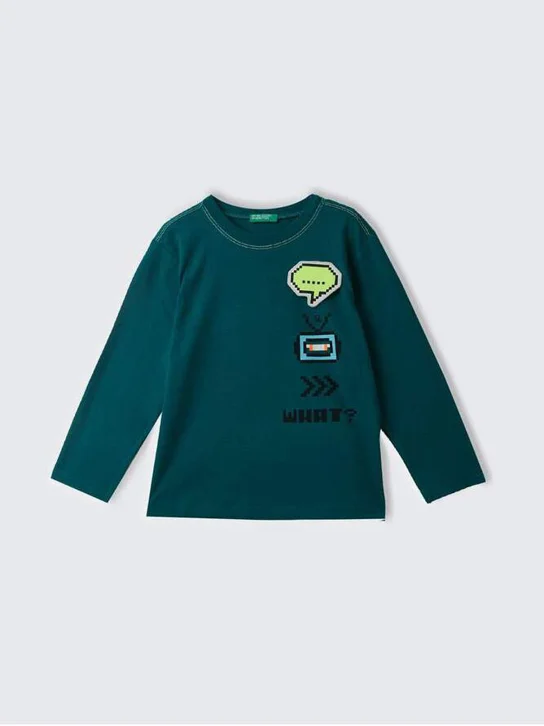 UNITED COLORS OF BENETTON Áo Thun Dài Tay Bé Trai Kid Boy T-Shirt