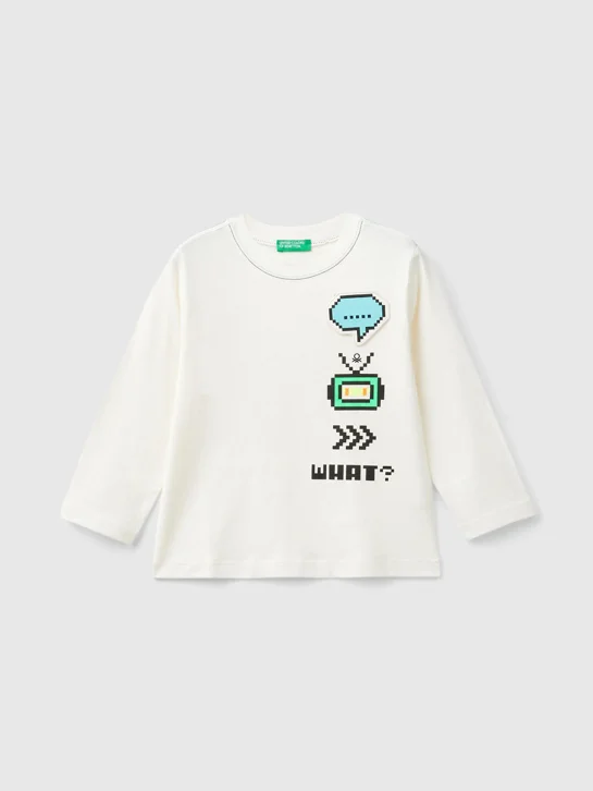 UNITED COLORS OF BENETTON Áo Thun Dài Tay Bé Trai Kid Boy T-Shirt
