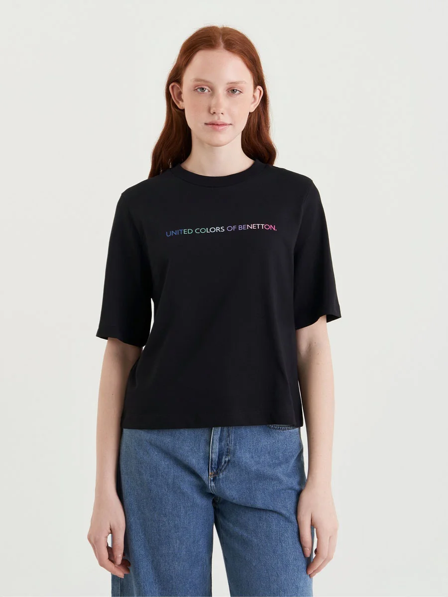 UNITED COLORS OF BENETTON Áo Thun Ngắn Tay Nữ Women T-Shirt