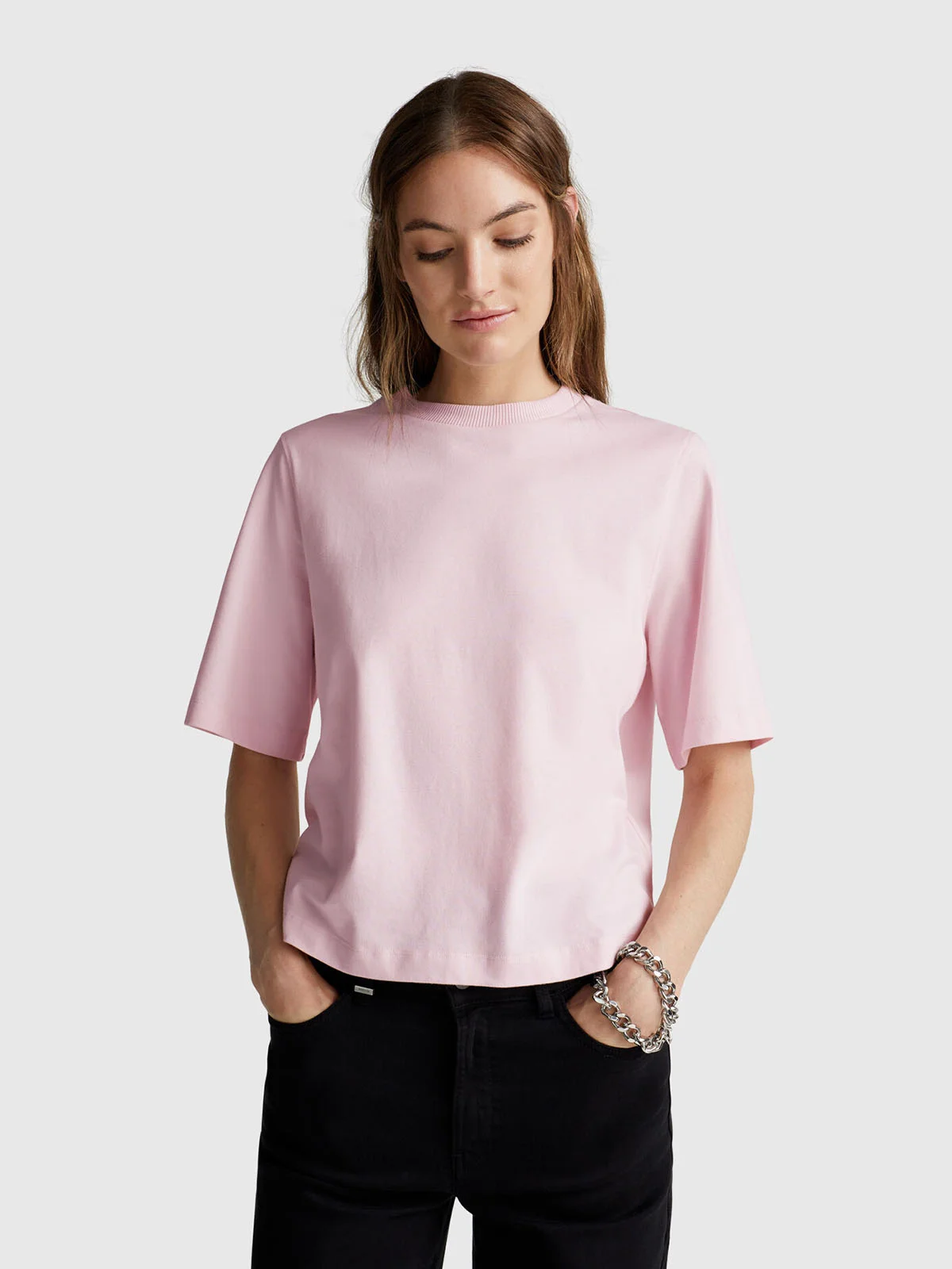 UNITED COLORS OF BENETTON Áo Thun Ngắn Tay Nữ Women T-Shirt