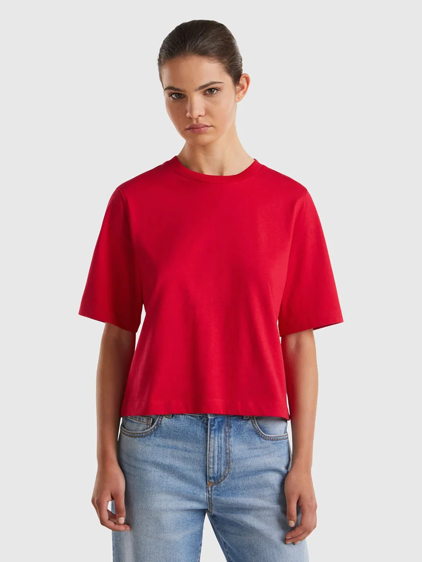 UNITED COLORS OF BENETTON Áo Thun Ngắn Tay Nữ Women T-Shirt