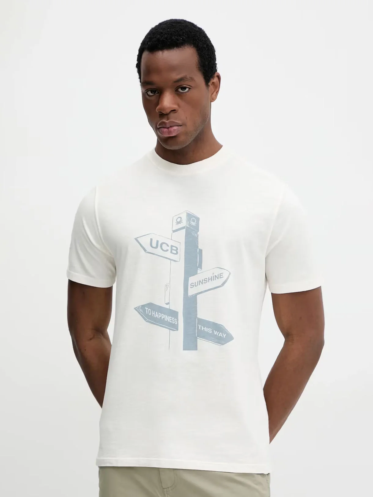 UNITED COLORS OF BENETTON Áo Thun Ngắn Tay Nam Men T-Shirt