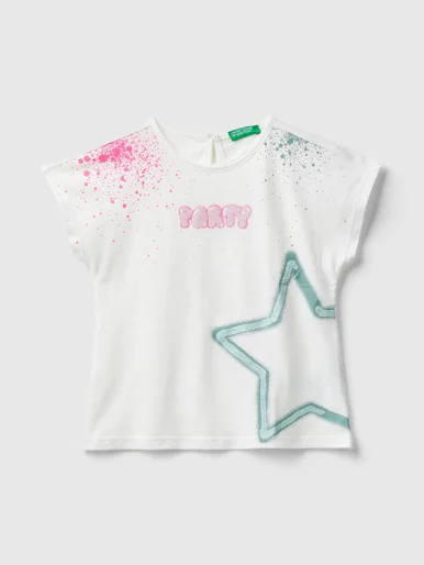 UNITED COLORS OF BENETTON Áo Thun Ngắn Tay Bé Gái Kid Girl T-Shirt