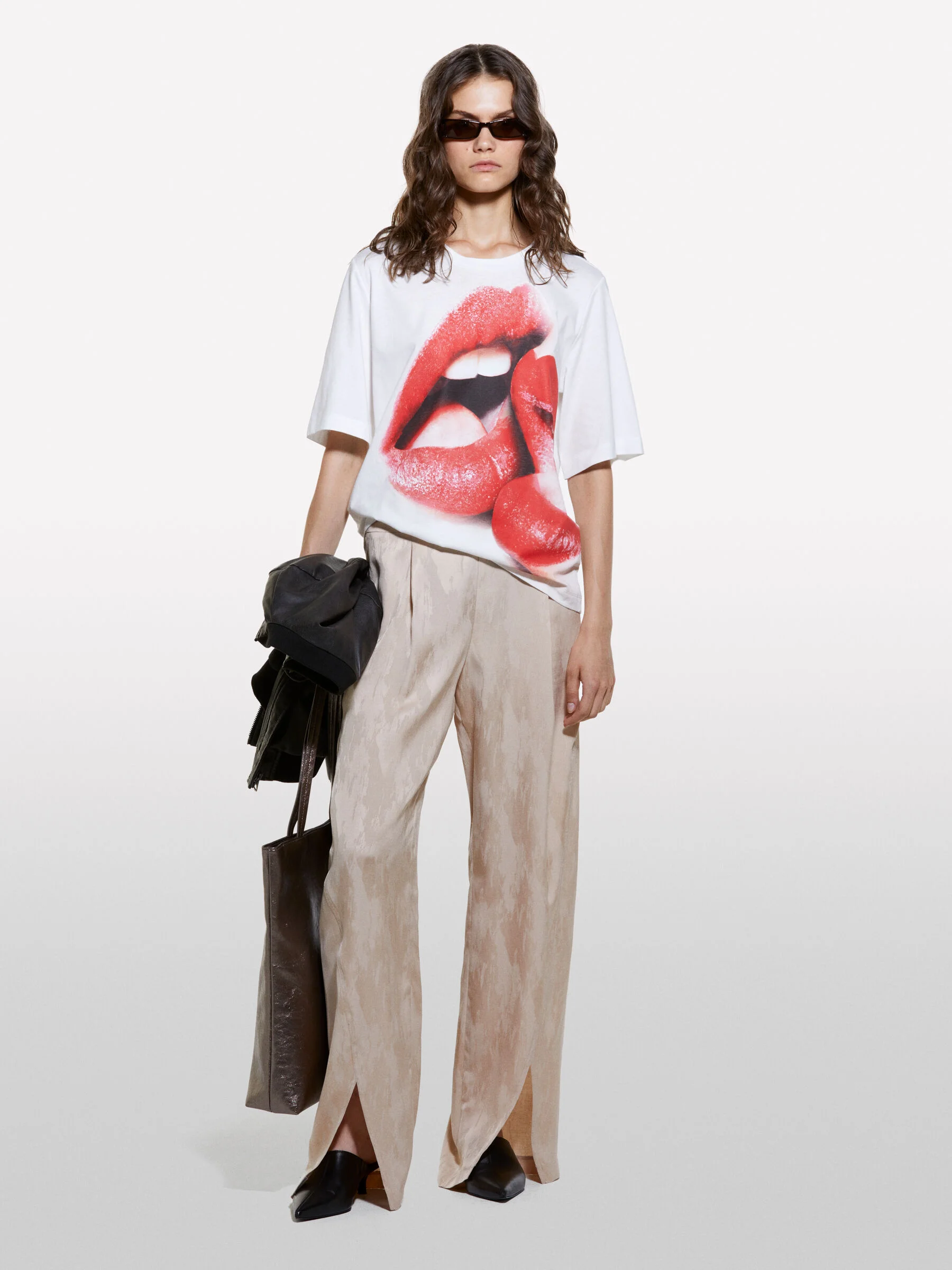 SISLEY Áo Thun Ngắn Tay Nữ Women T-Shirt