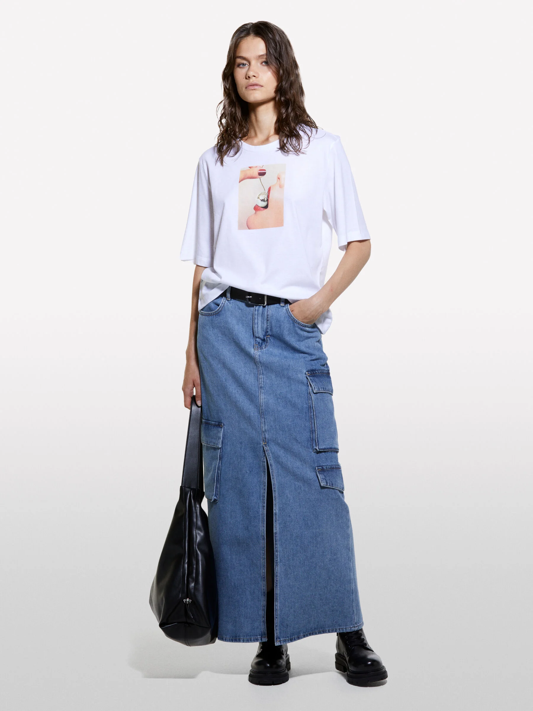 SISLEY Áo Thun Ngắn Tay Nữ Women T-Shirt