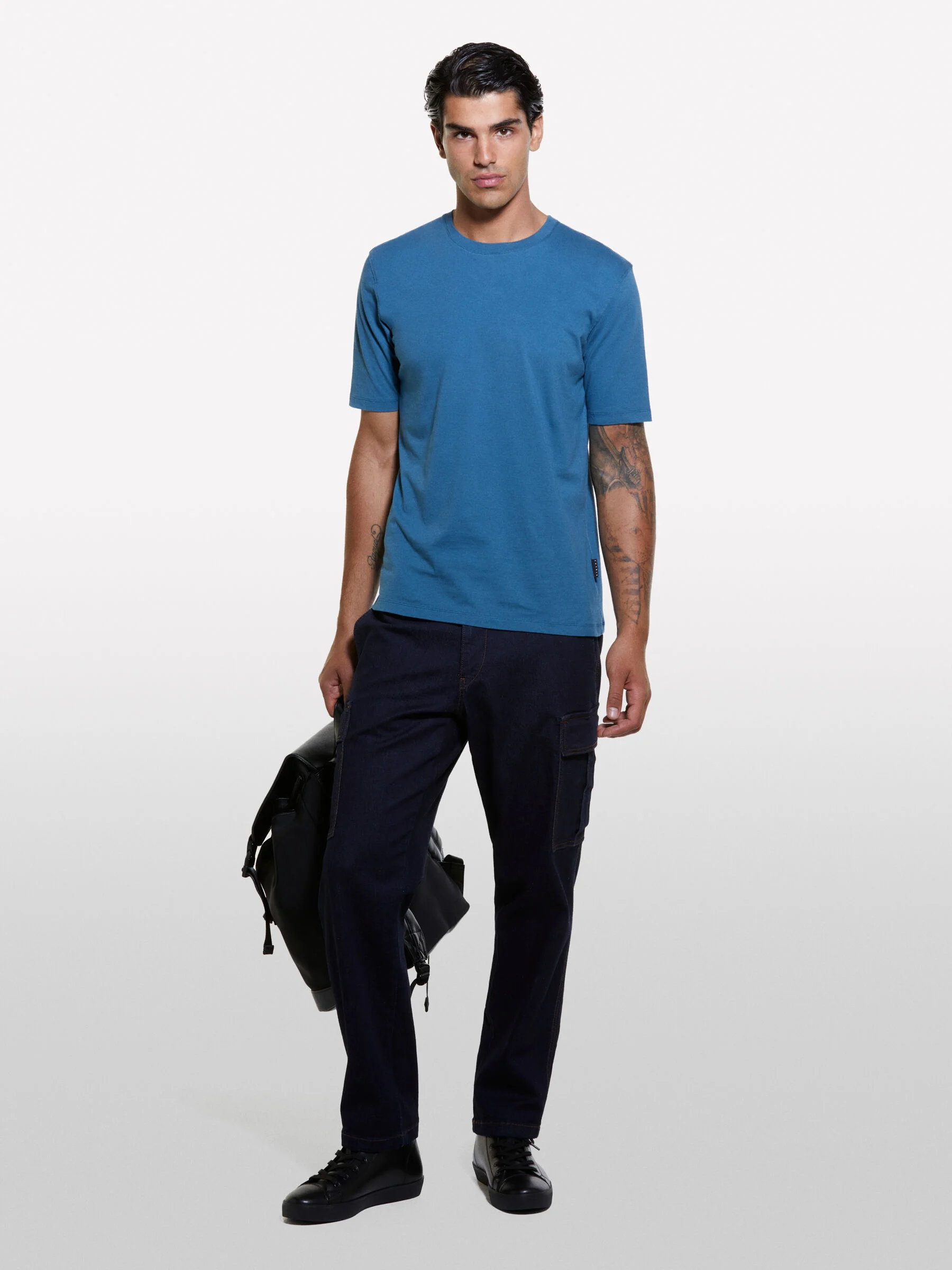 SISLEY Áo Thun Ngắn Tay Nam Men T-Shirt