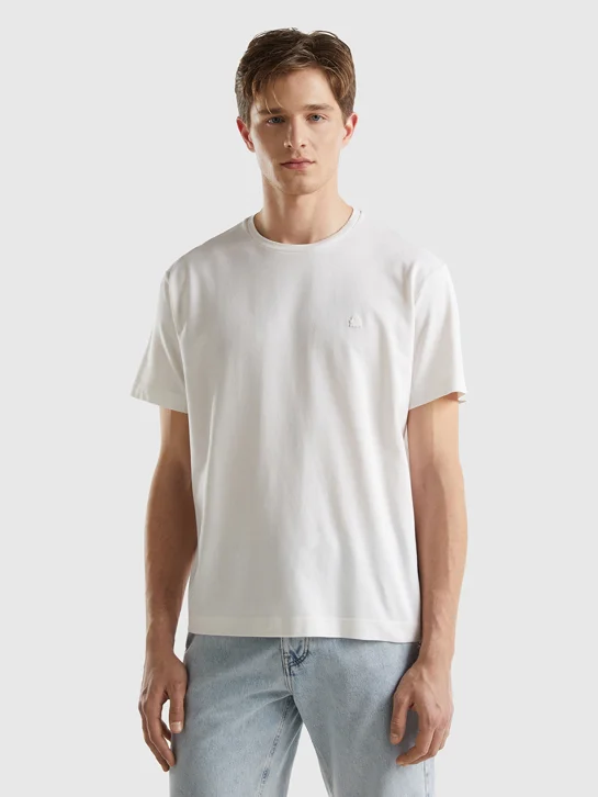 UNITED COLORS OF BENETTON Áo Thun Ngắn Tay Nam T-Shirt In Micro Pique