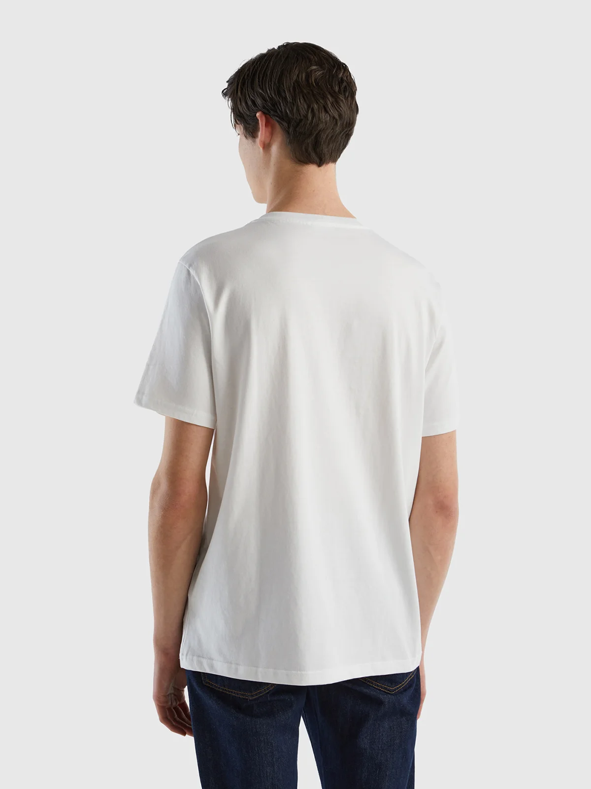 UNITED COLORS OF BENETTON Áo Thun Ngắn Tay Nam 100% Organic Cotton Basic T-Shirt