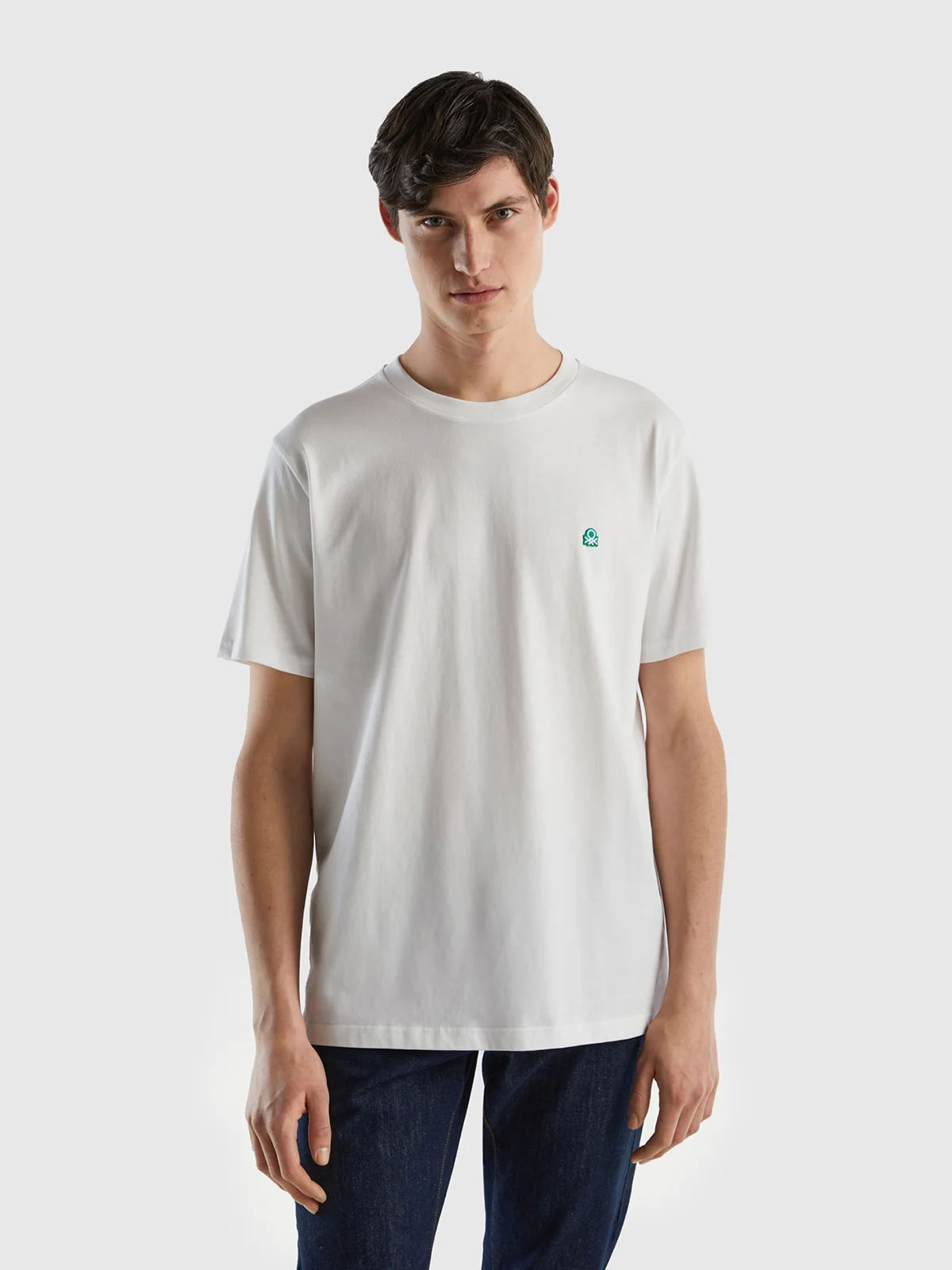 UNITED COLORS OF BENETTON Áo Thun Ngắn Tay Nam 100% Organic Cotton Basic T-Shirt