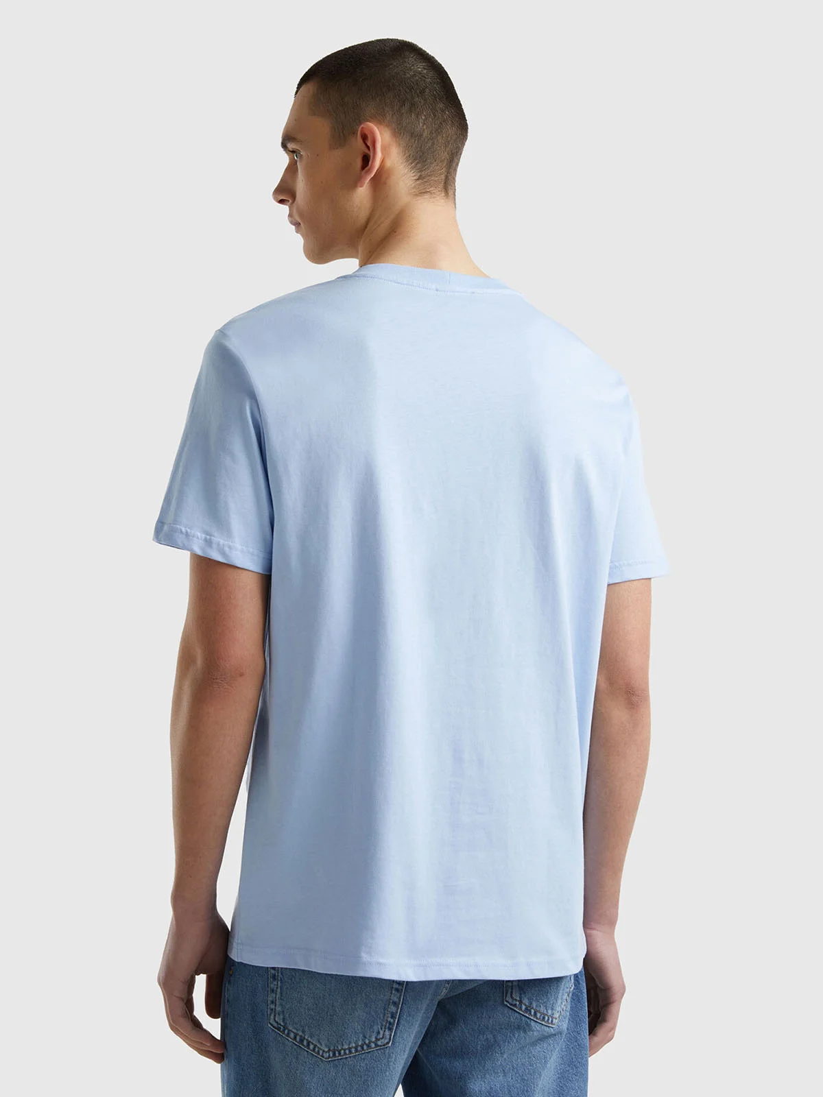 UNITED COLORS OF BENETTON Áo Thun Ngắn Tay Nam 100% Organic Cotton Basic T-Shirt