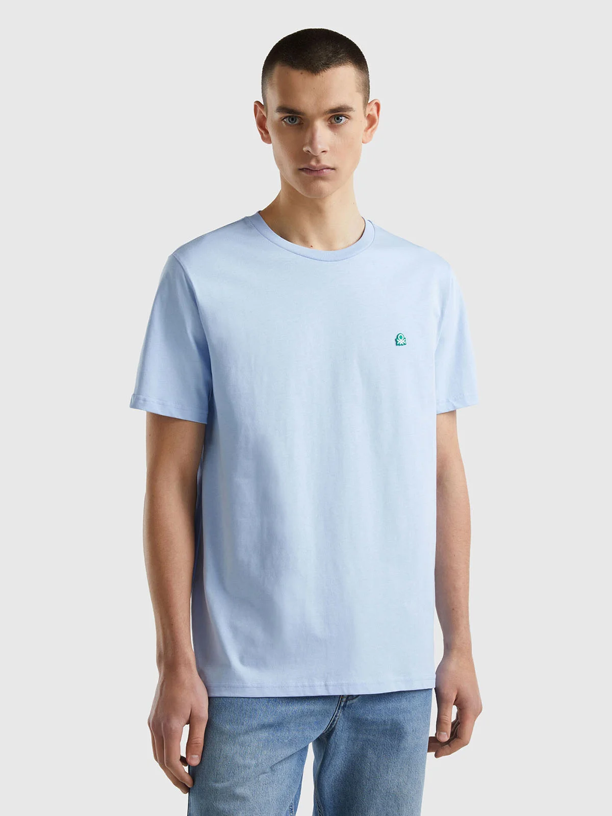 UNITED COLORS OF BENETTON Áo Thun Ngắn Tay Nam 100% Organic Cotton Basic T-Shirt