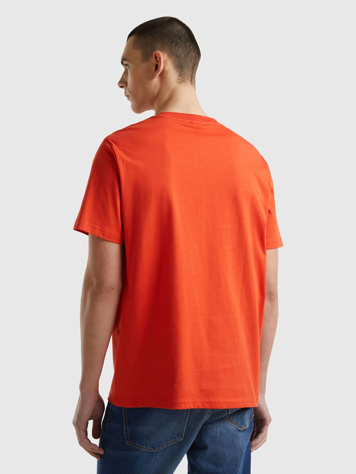 UNITED COLORS OF BENETTON Áo Thun Ngắn Tay Nam 100% Organic Cotton Basic T-Shirt