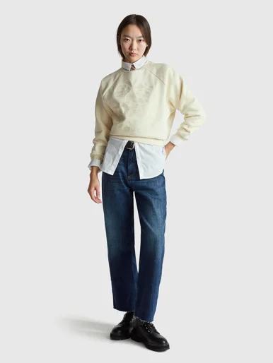 UNITED COLORS OF BENETTON Áo Len Dài Tay Nữ Women Sweater