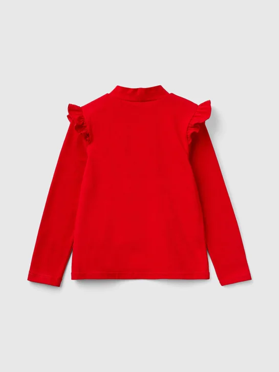 UNITED COLORS OF BENETTON Áo Thun Dài Tay Bé Gái Kid Girl T-Shirt