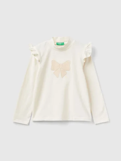 UNITED COLORS OF BENETTON Áo Thun Dài Tay Bé Gái Kid Girl T-Shirt