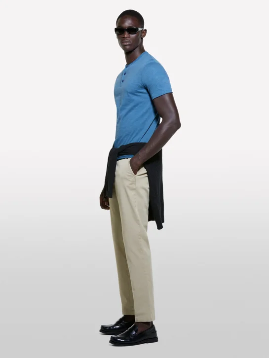 SISLEY Áo Thun Ngắn Tay Nam Men T-Shirt