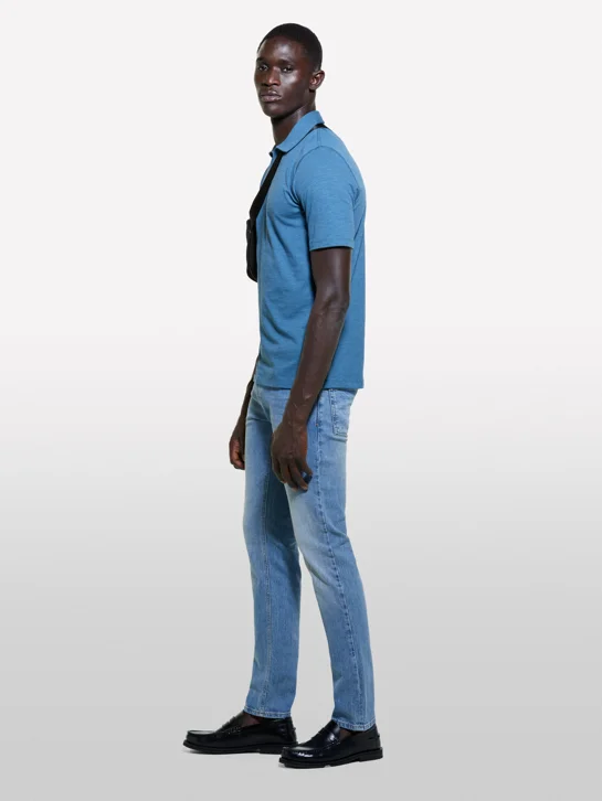 SISLEY Áo Thun Ngắn Tay Nam Men Polo