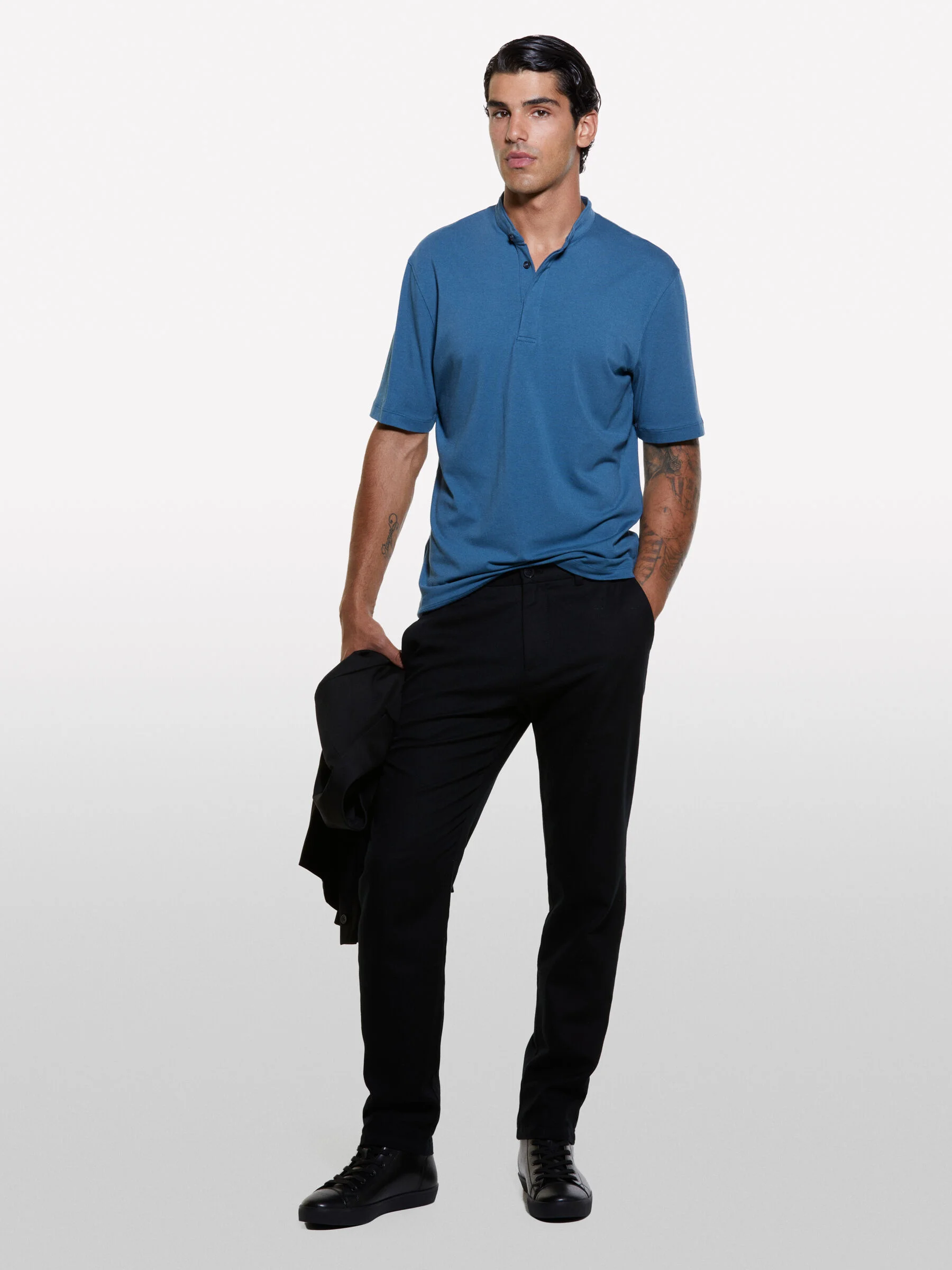 SISLEY Áo Thun Ngắn Tay Nam Men T-Shirt