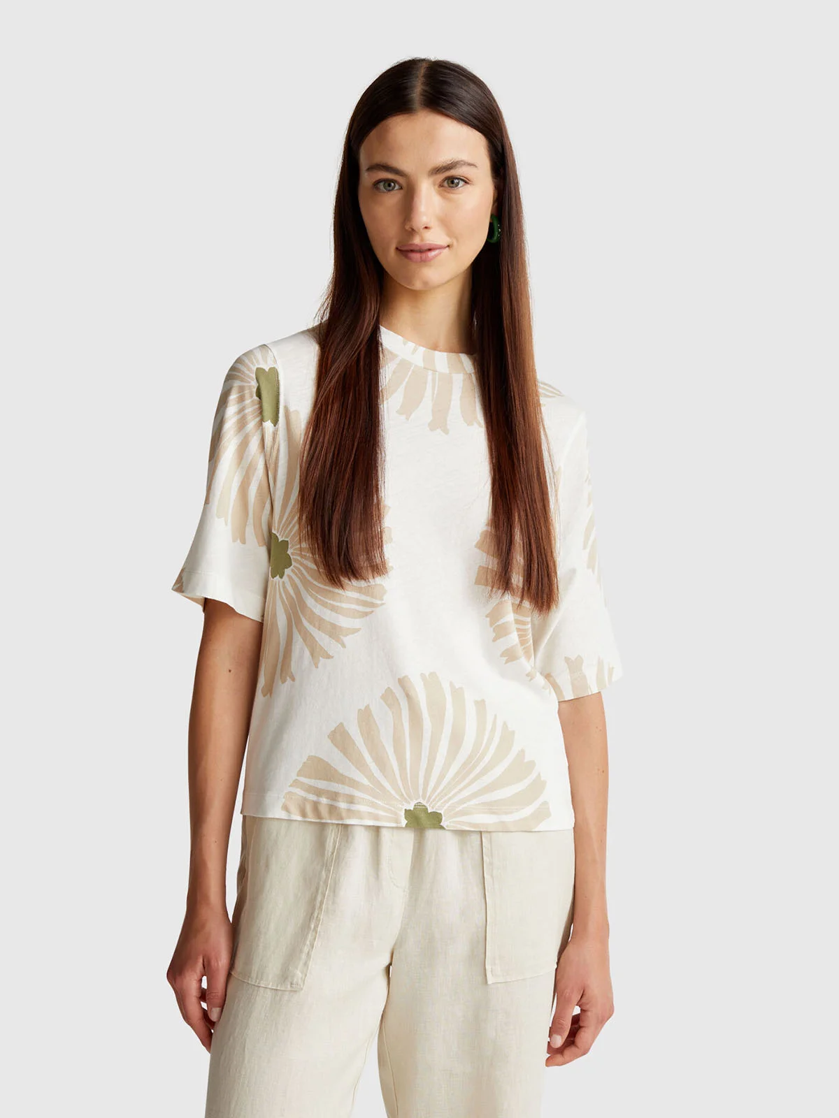 UNITED COLORS OF BENETTON Áo Thun Ngắn Tay Nữ Women T-Shirt