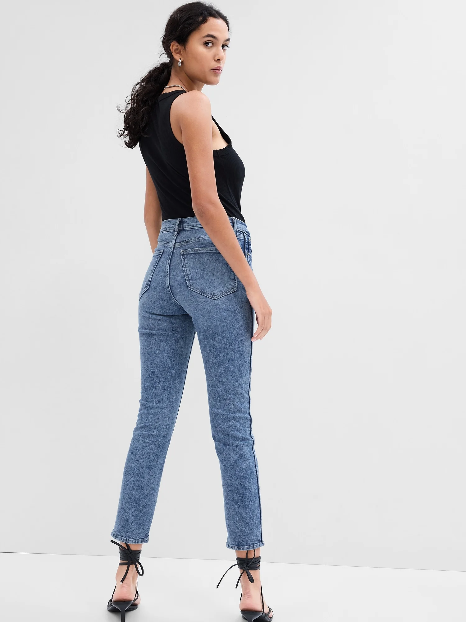 GAP Quần Jeans Dài Nữ - Slim