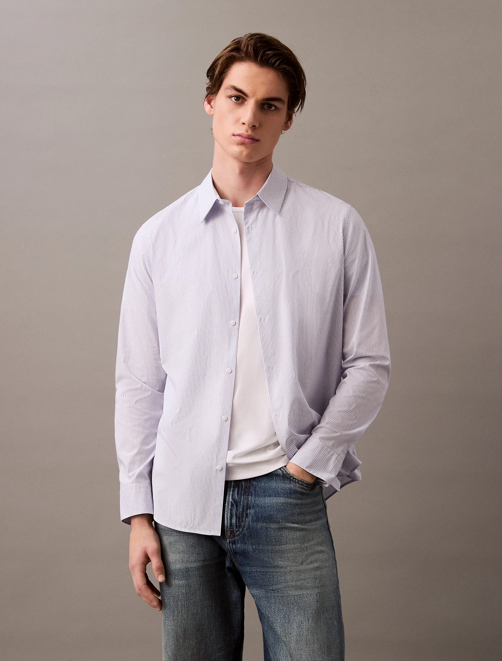 CK JEANS Áo Sơ Mi Nam Slim Fit